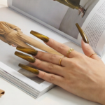 Cat Eye Chrome – Multi-Color Long Square Press-Ons with Magnetic Cat Eye Finish - Image 6