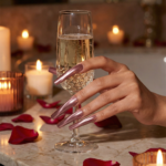 Cat Eye Chrome – Multi-Color Long Square Press-Ons with Magnetic Cat Eye Finish - Image 16