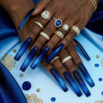 Cat Eye Chrome – Multi-Color Long Square Press-Ons with Magnetic Cat Eye Finish - Image 10