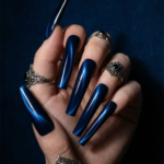 Cat Eye Chrome – Multi-Color Long Square Press-Ons with Magnetic Cat Eye Finish - Image 15