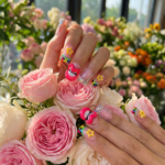 Pout Pop-Bubblegum Pink Short Duck Press-Ons with 3D Lip & Star Charms - Image 4