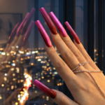 Cat Eye Chrome – Multi-Color Long Square Press-Ons with Magnetic Cat Eye Finish - Image 18