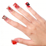 Cherry Kiss – Short Duck Press-Ons with 3D Lip & Cherry Accents - Image 5