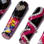 Neon Punk – Long Square Jelly Press-Ons with Heart & Crystal Accents - Image 7