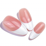 Pearl Elegance – Medium Almond Press-Ons with Pearl Clusters - Image 7