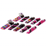 Neon Punk – Long Square Jelly Press-Ons with Heart & Crystal Accents - Image 8